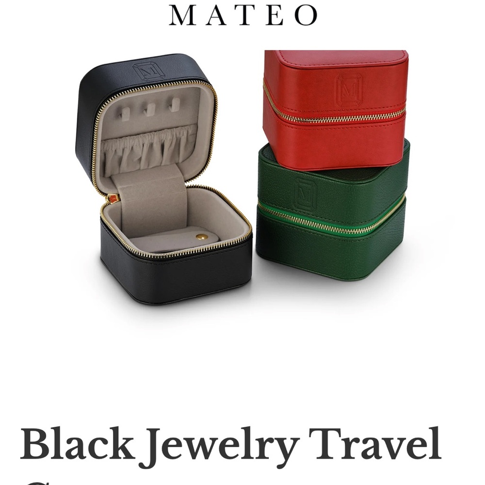 Brand new MATEO travel jewelry case